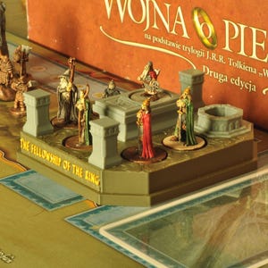Base diorama della Compagnia dell'Anello – Compatibile con il gioco da tavolo La Guerra dell'Anello