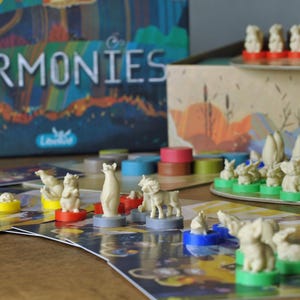 Premium 3d Animals Miniatures for the Harmonies board game.