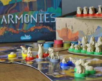 Miniatures d'animaux 3D premium compatibles avec le jeu de société Harmonies. Non officiel