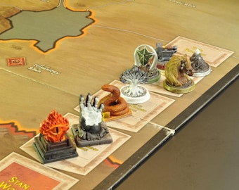 War of the Ring- 3D Printed Political & Victory Point Markers –  | Board Game Upgrade (Unpainted or Hand-Painted)