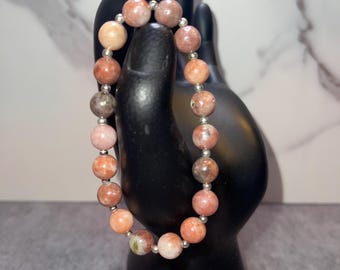 Golden Mica beaded bracelet