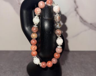 Golden Mica beaded bracelet