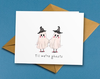 Romantic Ghost Card: Gothic Anniversary, Valentine's Day Love Card
