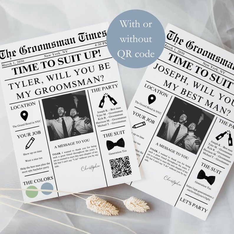NEWSPAPER GROOMSMEN PROPOSAL Template Suit up Groomsman Etsy NEWSPAPER GROOMSMEN PROPOSAL Template Suit up Groomsman Etsy