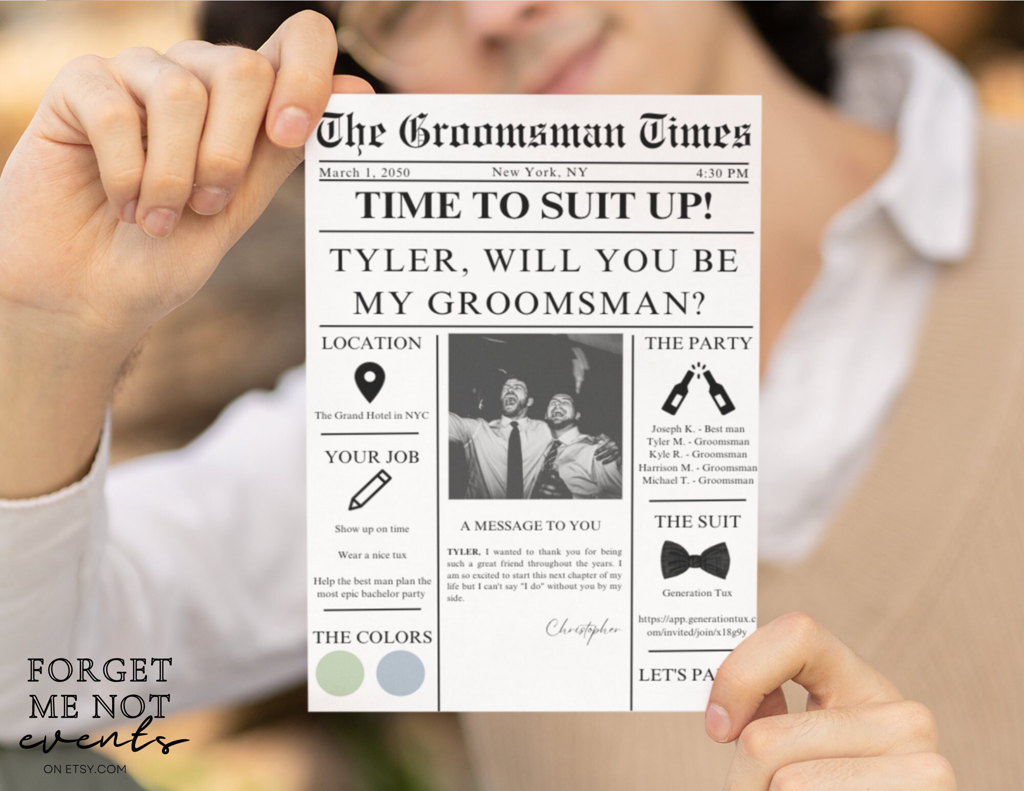 NEWSPAPER GROOMSMEN PROPOSAL Template Suit Up Groomsman Etsy NEWSPAPER GROOMSMEN PROPOSAL Template Suit Up Groomsman Etsy