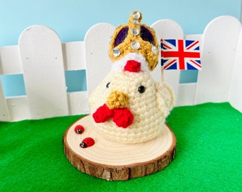 PDF PATTERN - Coronation Chicken - Coronation Crown Crochet Pattern