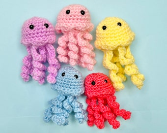 Jellyfish Crochet Magnet