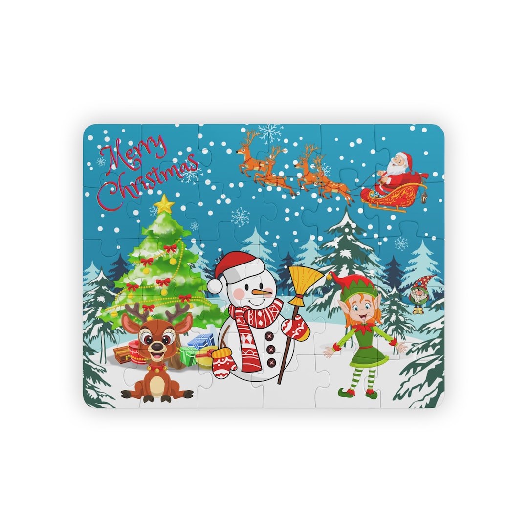 Puzzle infantil navideño Puzzle de 30 piezas Puzzle Feliz Navidad  México