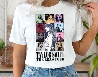 T-shirt Taylor Swift Eras Tour, Eras Tour Merch, The Eras Tour Tee, cadeaux pour elle, merchandising concert, chemise Swiftie Merch, t-shirt Swiftie unisexe