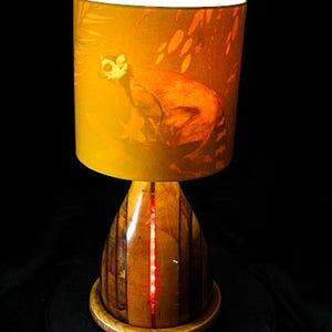Animal Lamp  -  This piece of artistic handwork is a one off, collectable and fully functional electronic sculpture.
