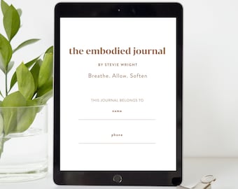 Digital Feminine Embodiment Journal (Printable, iPad/Tablet, etc.)