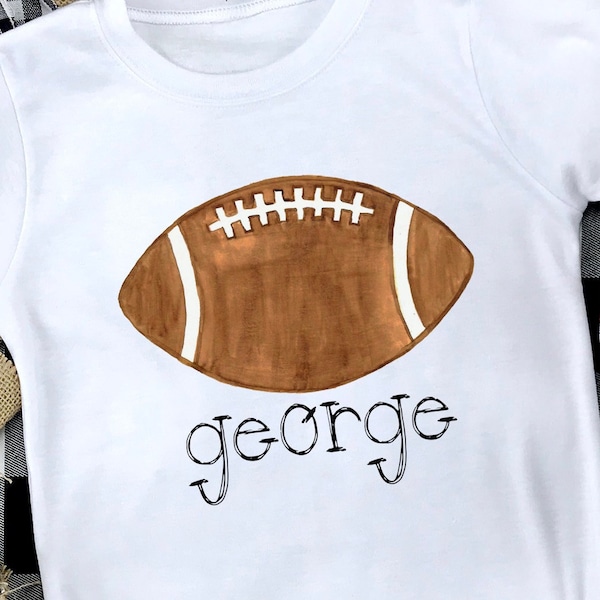 Boy Football Shirt, For Boy and Boys, For Infant, Toddler, Youth, and Adult, Kids Shirt, Personalized Name, Sport, Inkjet or Sublimation