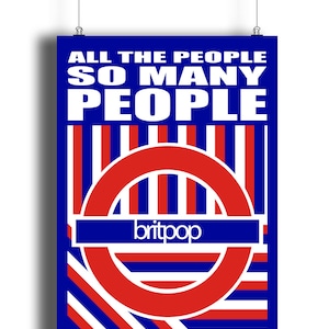 Parklife Print | Britpop | Indie | Blur Inspired | Music Print | Music Poster | Wall Art | Typographic | Song Lyrics | Nineties