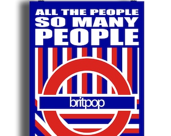 Parklife Print | Britpop | Indie | Blur Inspired | Music Print | Music Poster | Wall Art | Typographic | Song Lyrics | Nineties