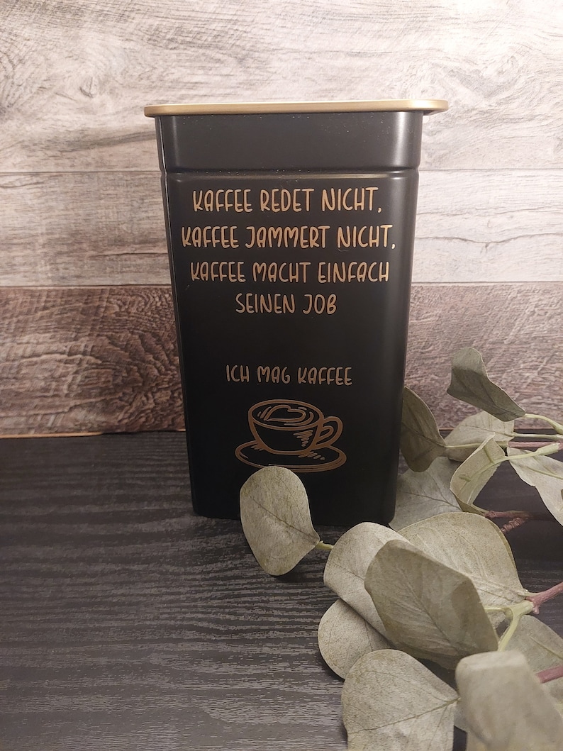 Kaffeedose / Teedose / Personalisiert / Individuell / Geschenk / Metalldose Bild 2