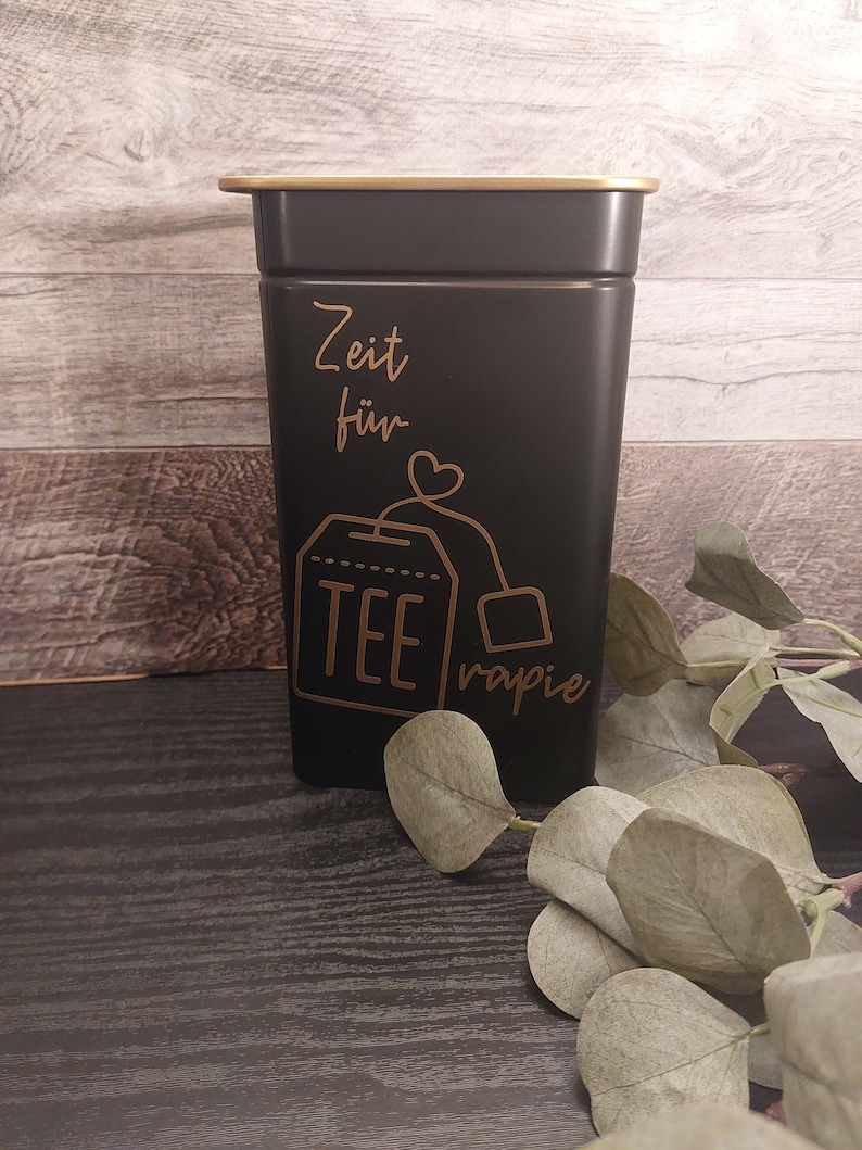 Kaffeedose / Teedose / Personalisiert / Individuell / Geschenk / Metalldose Bild 1