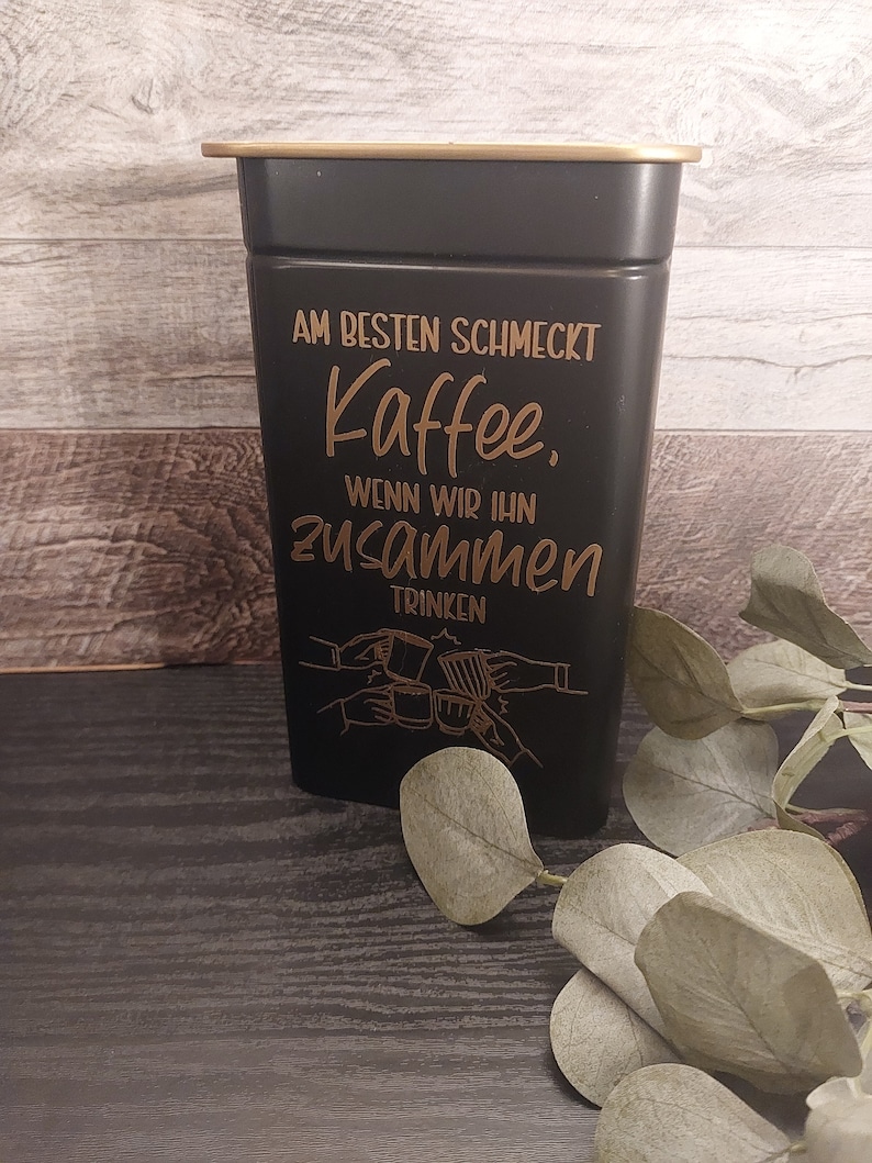 Kaffeedose / Teedose / Personalisiert / Individuell / Geschenk / Metalldose Bild 3