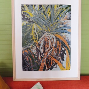 Linocut Heatwave Orange