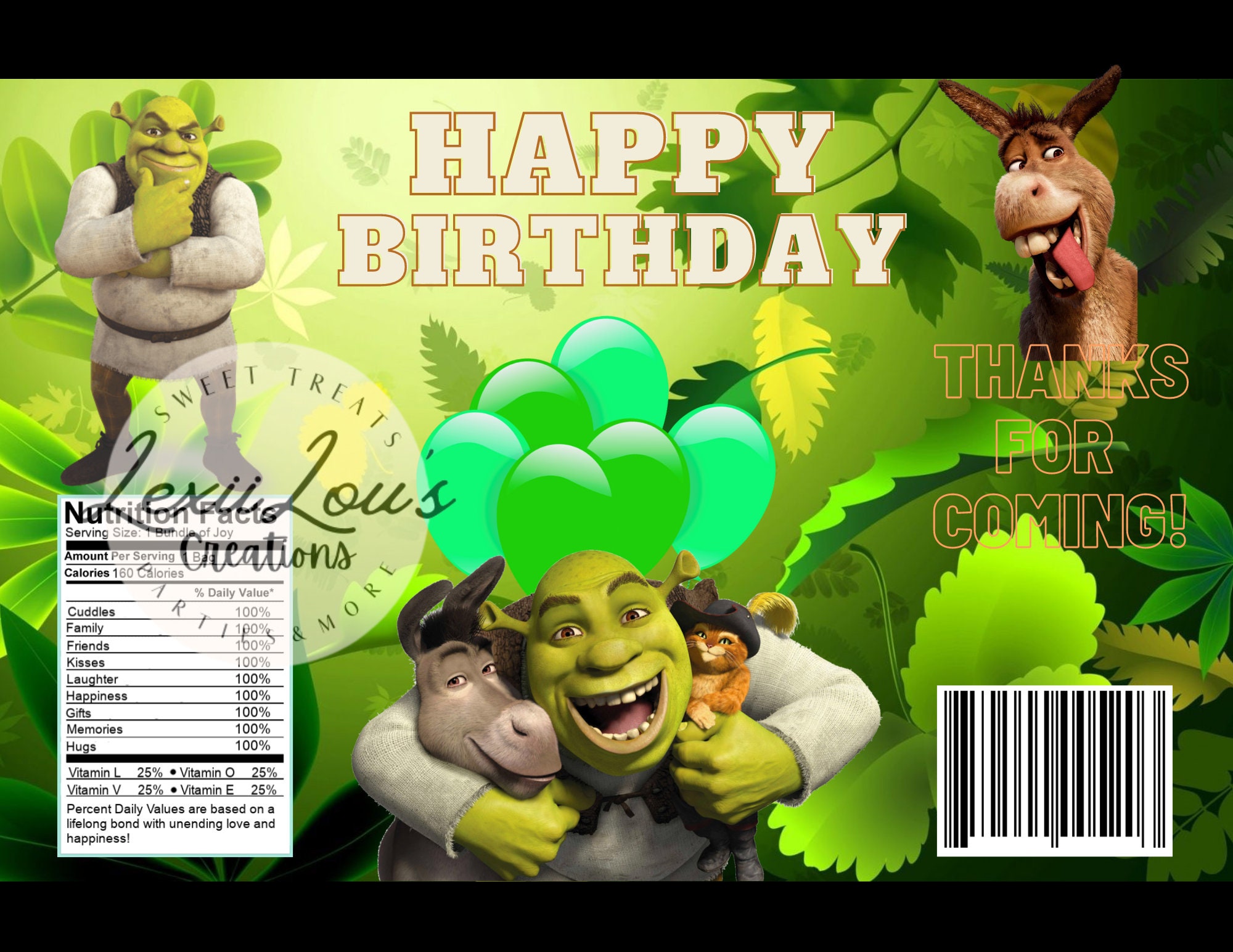 Shrek wrapping sale paper