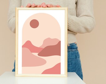 Abstract Curved Minimal Art (Digital Download)