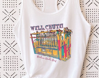 Funny western graphic tank for women, well chute shirt, cattle chute tshirt, cow lover tank
