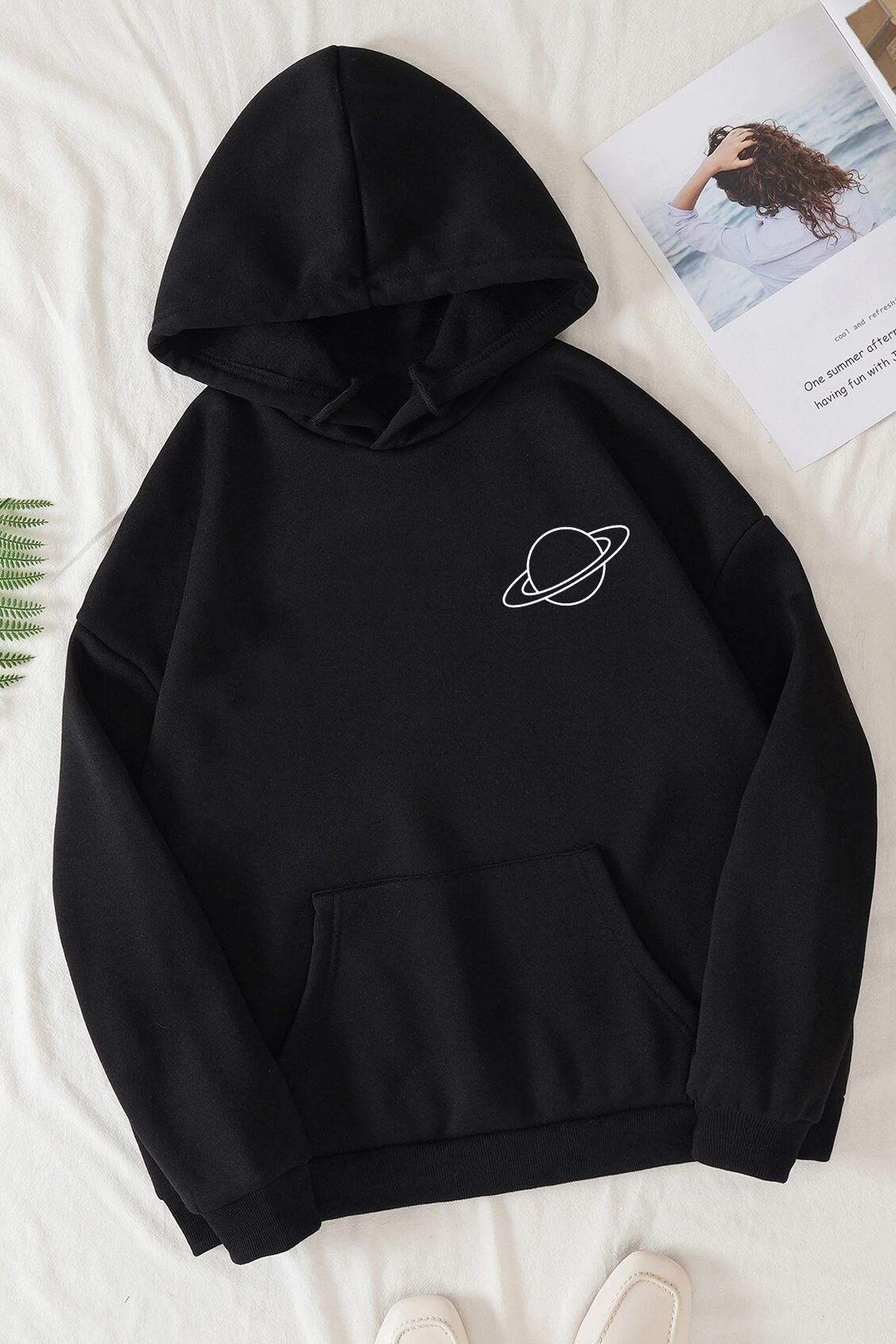 Planet best sale print hoodie