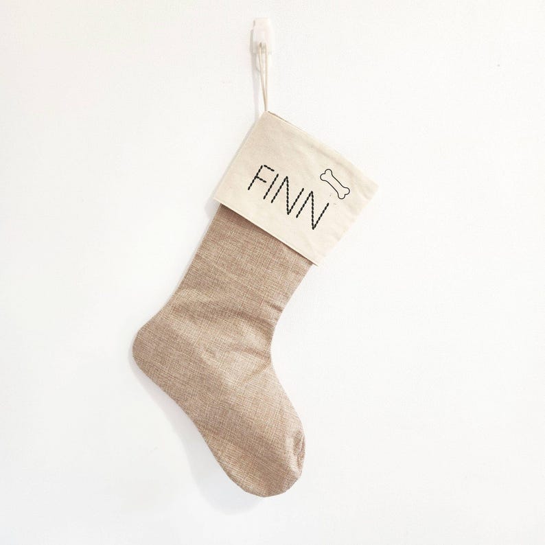 Personalized Name Embroidery Pattern for Christmas Stockings, Custom