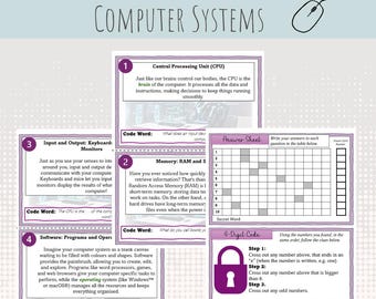 Computer Systems Treasure Hunt – Printable Classroom Activity (Digital Download)