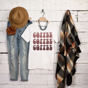 COFFEE Retro T-Shirt | We love COFFEE | Coffee-lovers Birthday Gift | Teacher Tee | Unisex Ultra Cotton Tee