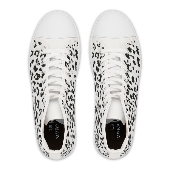 Classic High Top Leopard Print Shoes Cute Custom Shoes |cheetah