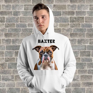 Axel the Boxer Men s Hoodie Relaxed Fit Gifts for Dog Owner Dog Hoodie Dog Sweatshirt Etsy Australia