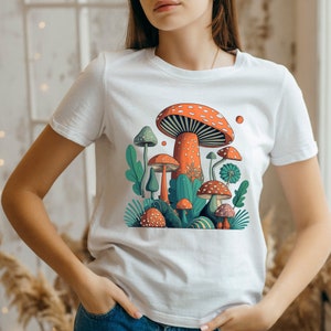 Aesthetic Mushroom Shirt, Goblincore Shirt, Hippie Shirt, Nature Lover Mushroom Tee, Mushroom Lover Shirt, Retro Tee, Fungus Shirt