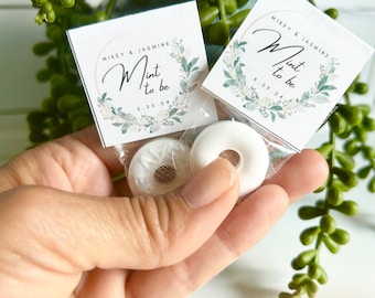 Mint To Be Wedding Favor Editable