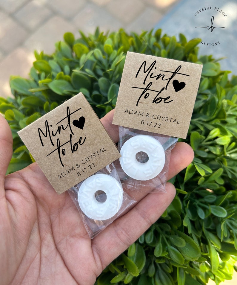 Mint to Be Wedding Favor Editable Etsy