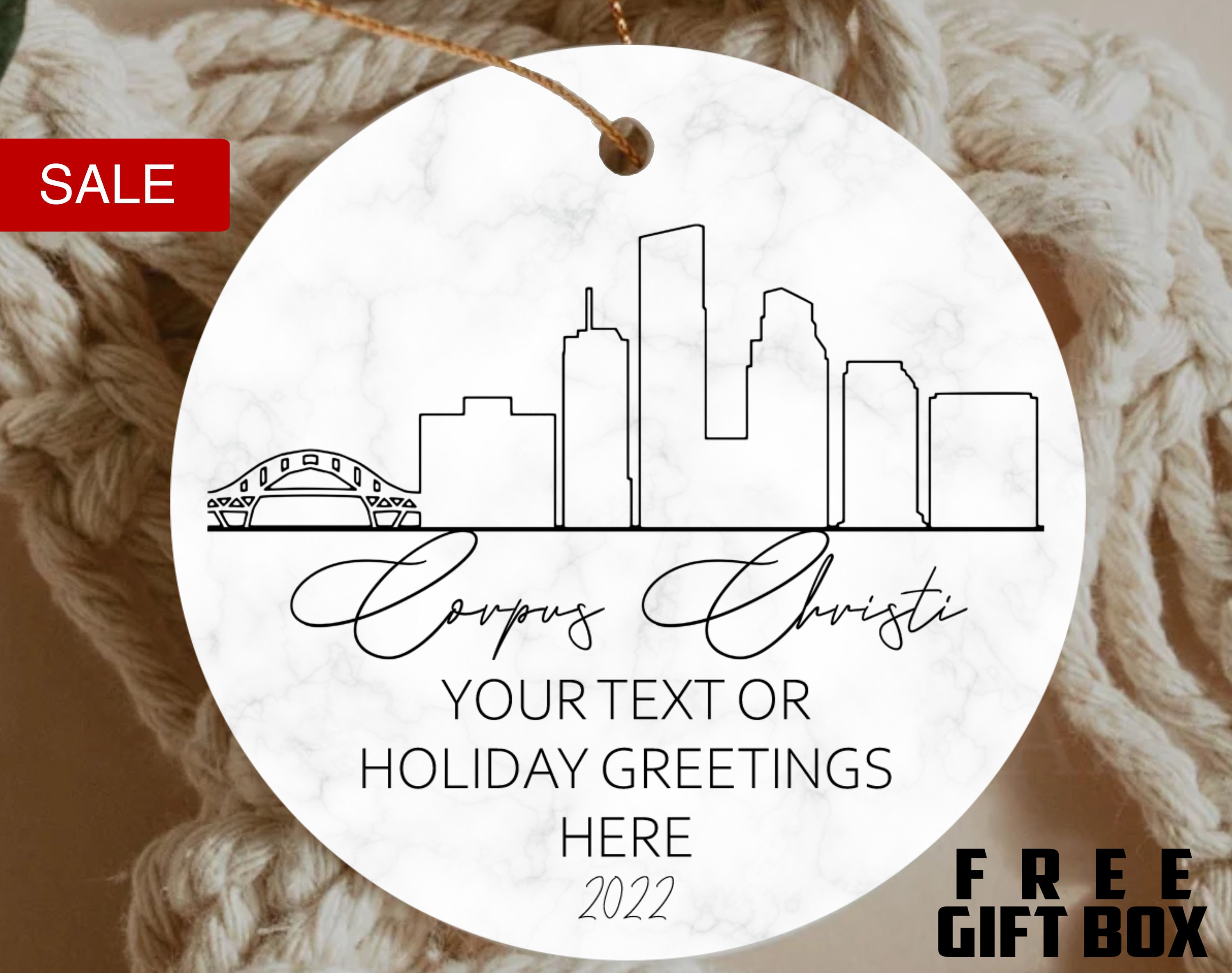 Personalized Corpus Christi City Ornament Corpus Christi Etsy