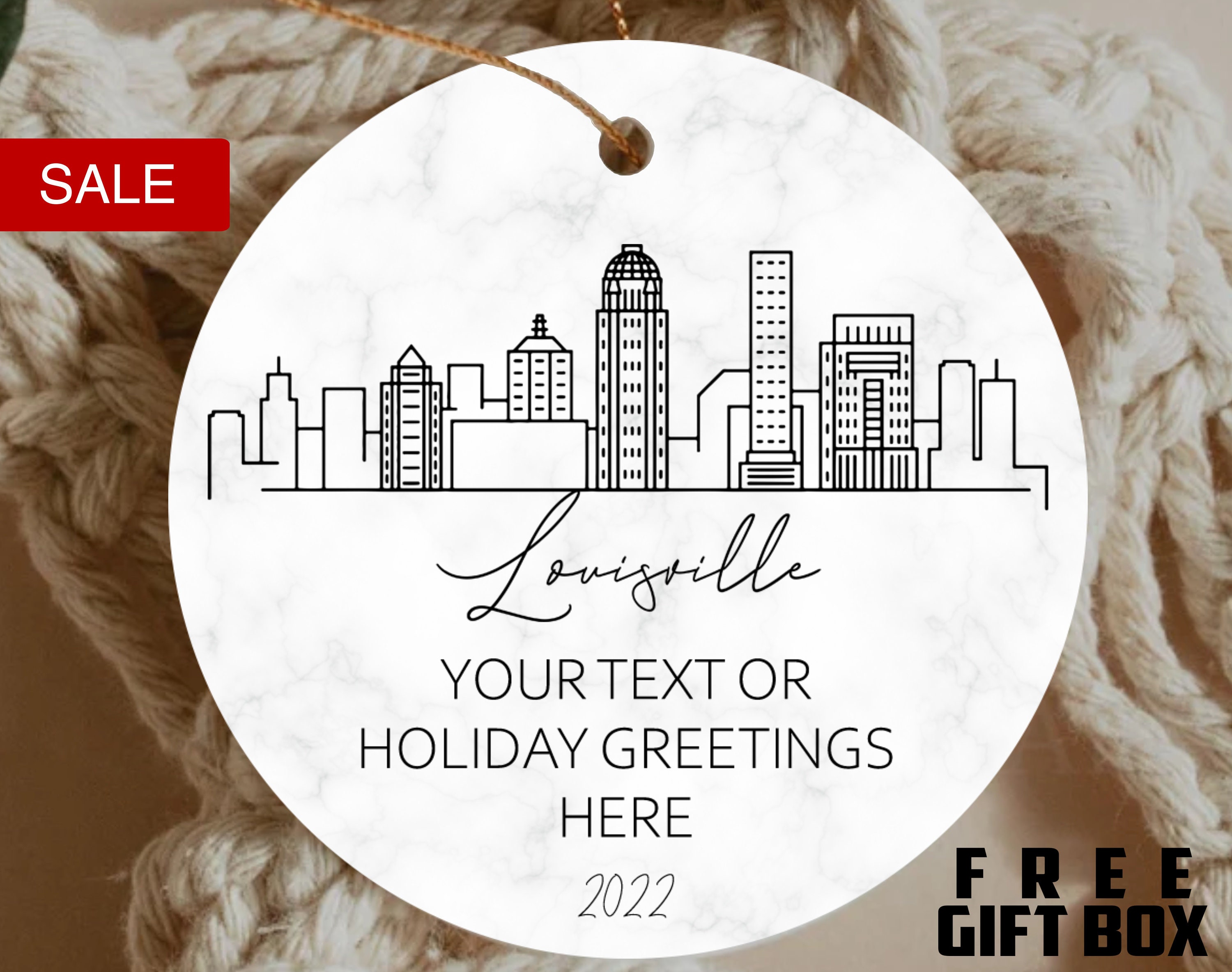 Louisville Kentucky Christmas Ornament Etsy