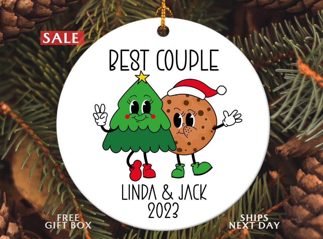 Custom Best Couple Christmas Ornament, Personalized Family Ornament
