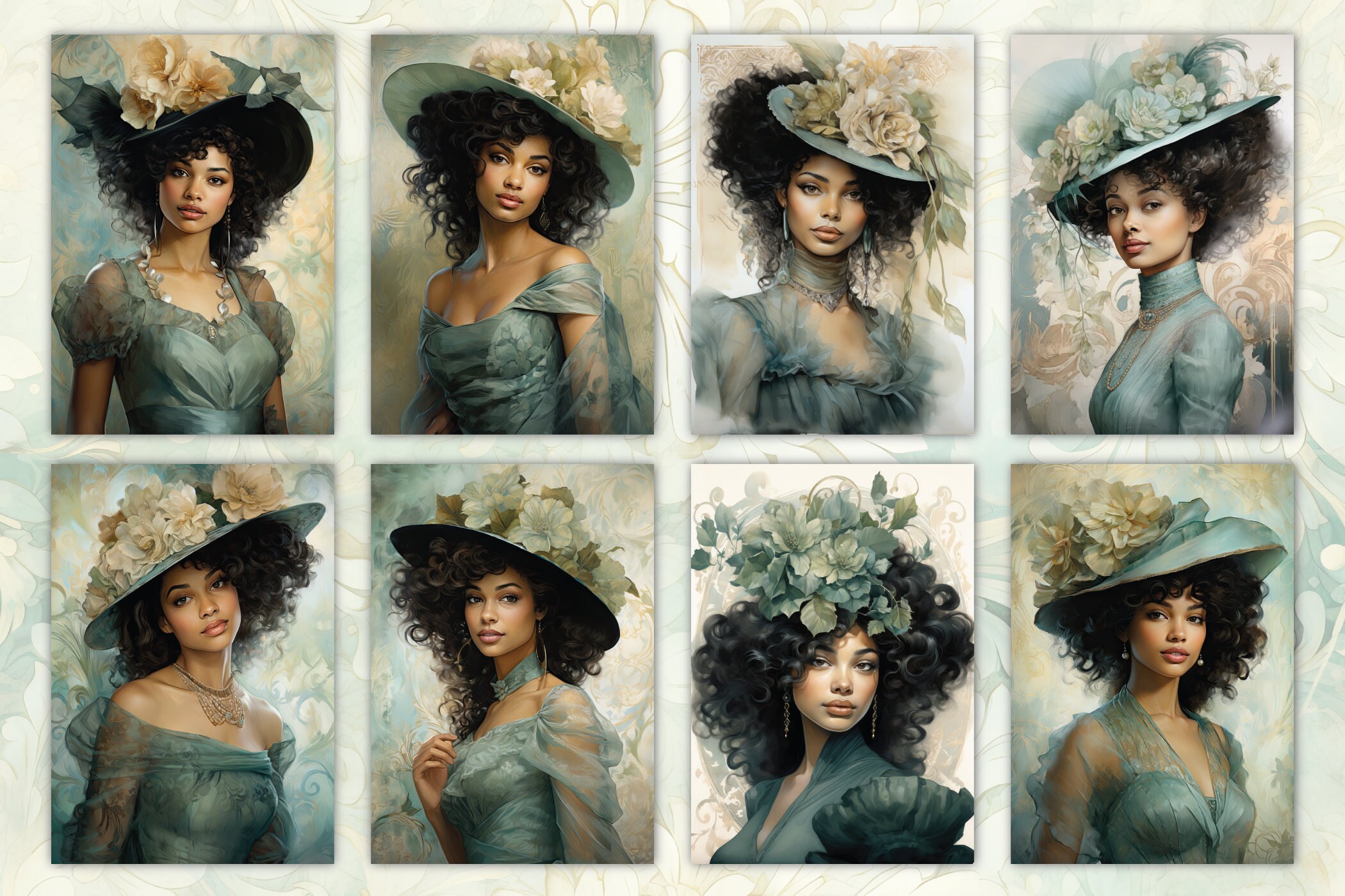 Over 30 Victorian Women Scrapbook Pages African American - Etsy