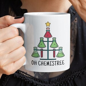 Oh chemistree -Funny mug for chemistry teacher,gift for chemist lab technician biologist nurse doctor science teacher science student bff