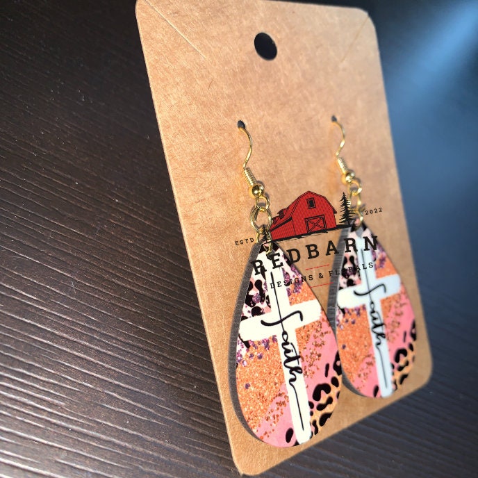 Midnight Faith Cross Earrings main image 1
