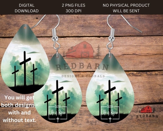 Cross hotsell earring png