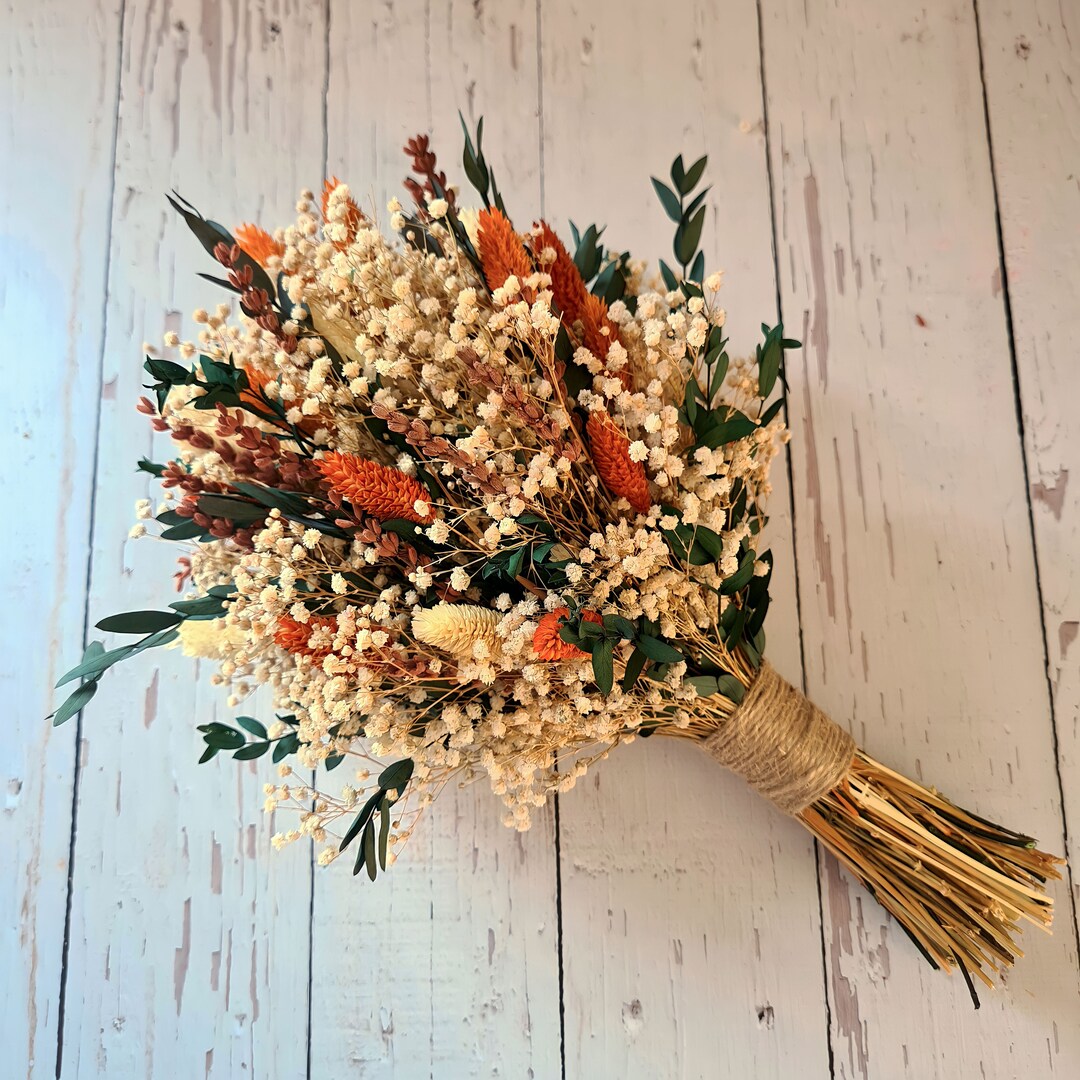 Dried Flowers - Classic Bouquet orange