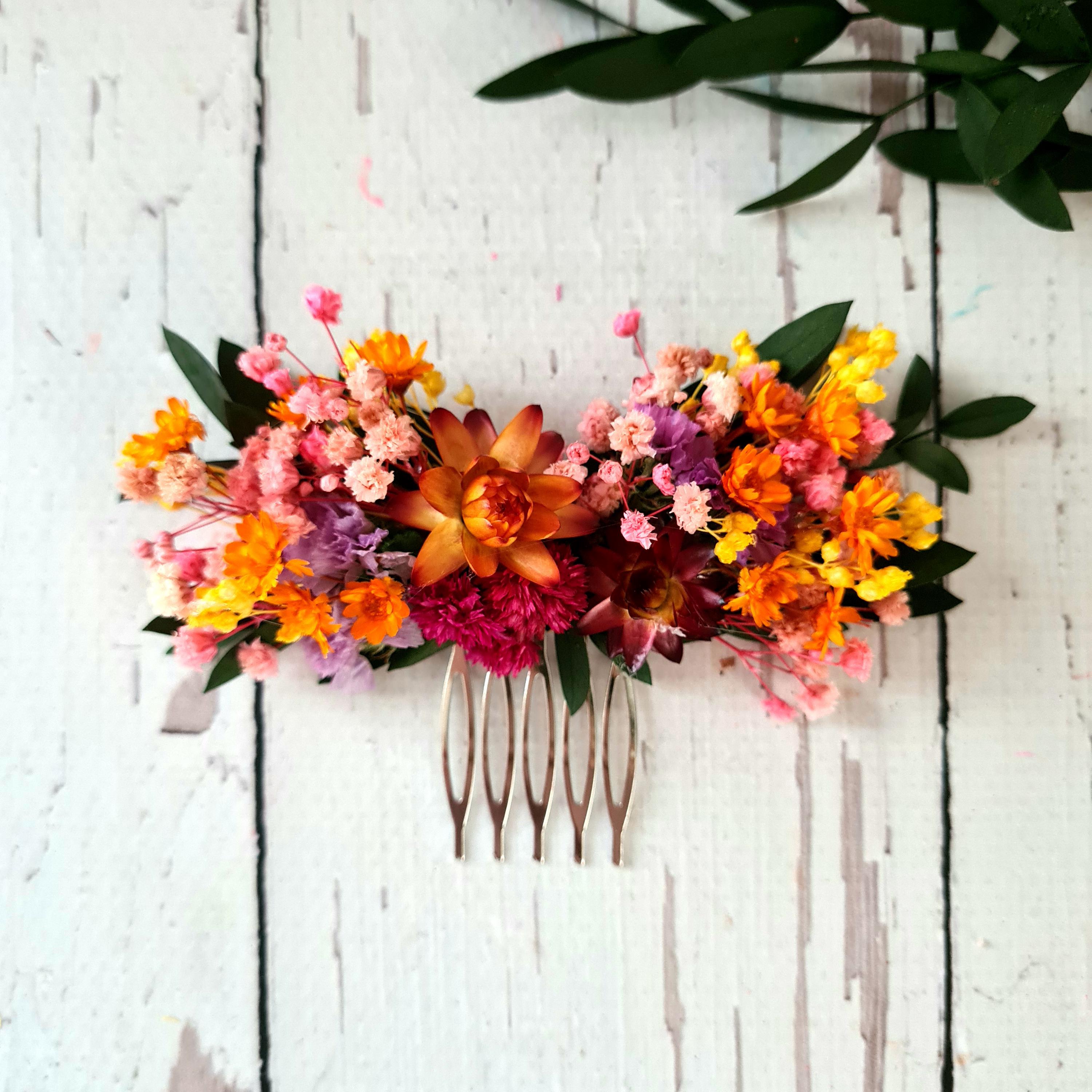 Autum Dry Flower Hair Headband,meadow Flower Headband Dry Autum Dry Flower Hair Headband,meadow Flower Headband Dry