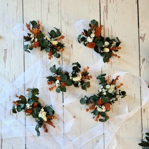 Dried and preserved flower bracelet ,boho accessory for bride and bridesmaid,Original gift for request witness,Bridesmaid Wrist Corsages