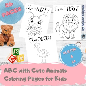 Cute Coloring Pages, Coloring Pages for Kids, Preschool Printables, Alphabet Coloring Pages, Animal Coloring Pages, Fun Printables