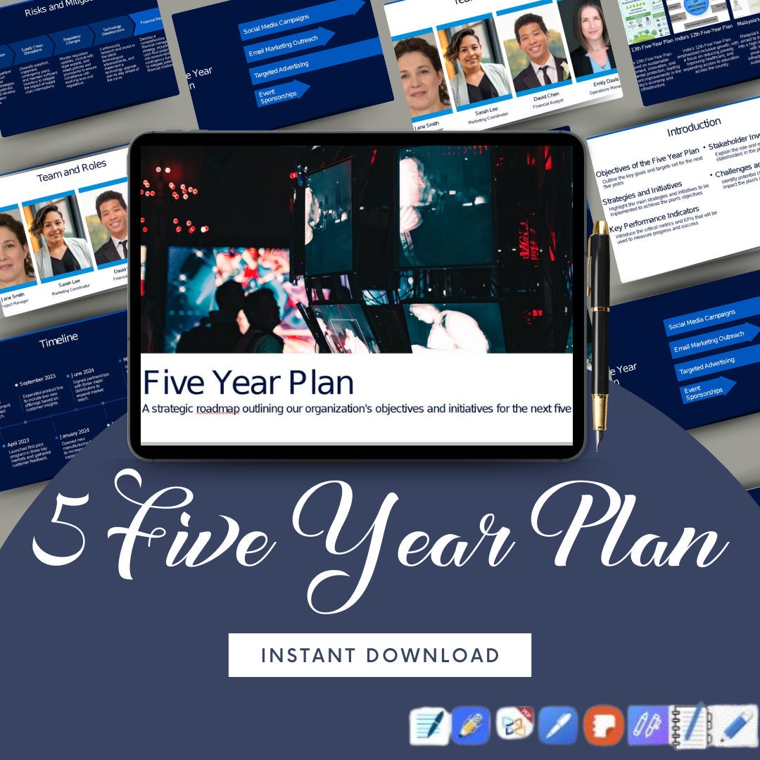 5 Year Plan Powerpoint Presentation Professional PPT Template Business ...