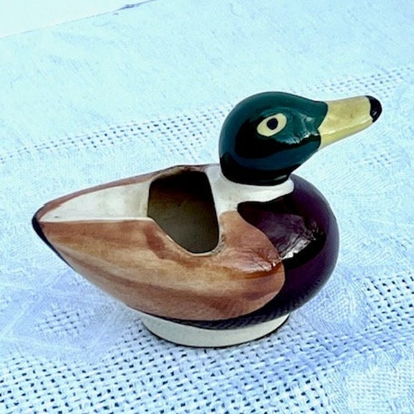 Retro Duck Spoon rest, Mallard, Ceramic, unmarked