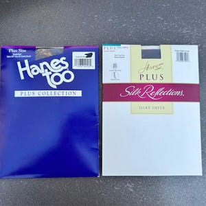 Plus sized panty hose, 2 pair, Brand new in package.