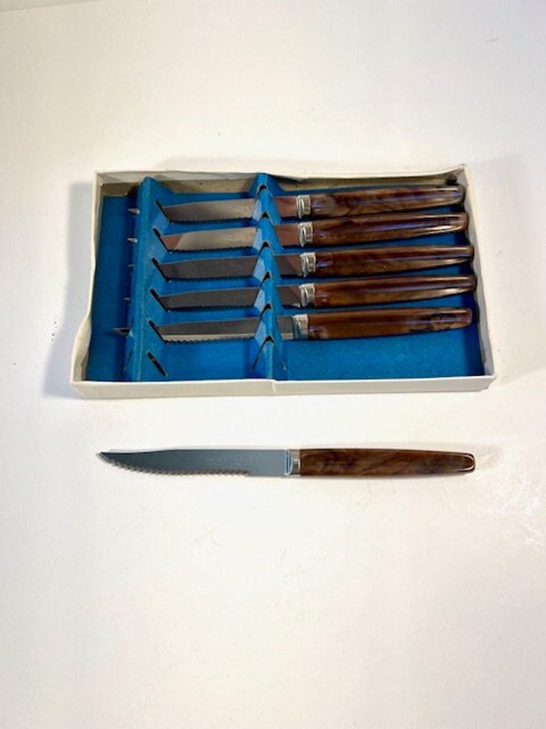 Vintage Regent Sheffield Steak Knives, Set of 6, Made in England
