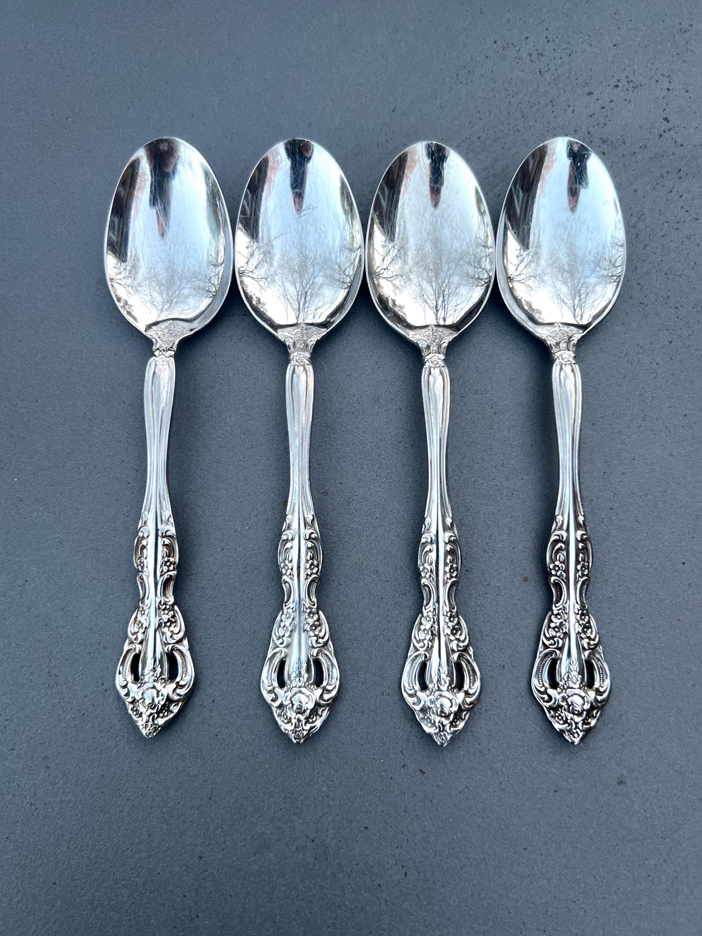 Vintage Oneida Stainless Steel Parfait Spoons in Original Box (s